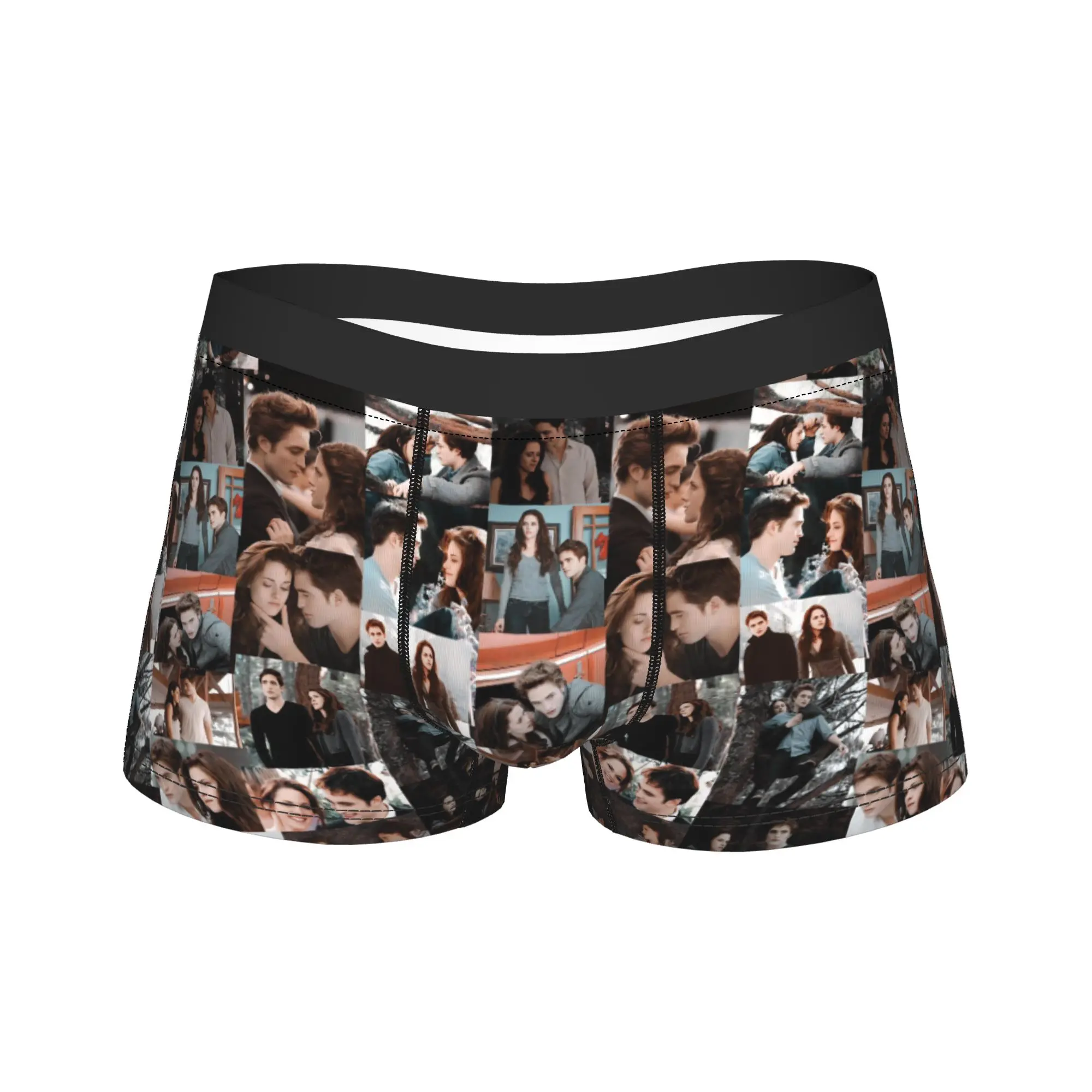 Man The Twilight Saga Movie Underwear Edward Vampire Bella Novelty Boxer Briefs Shorts Panties Homme Breathable Underpants S-XXL