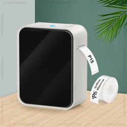 P15 Self-adhesive Thermal Label Printer Portable Wireless Bluetooth Label Maker Pocket Label Machine with P15 Label Paper Tape