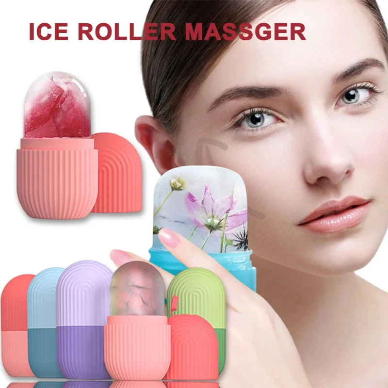 Silicone Ice Cube Trays Beauty Lifting Ice Ball Face Massager Contouring Eye Roller Facial Treatment Reduce Acne Skin Care Tool