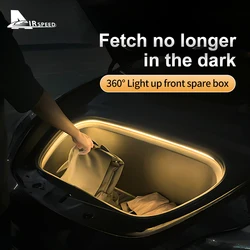 for Tesla Model 3 Y Waterproof Neon Lamp Front Trunk LED-2.4M LED Car Front Trunk Light Strip Easy Install Modified Lighting