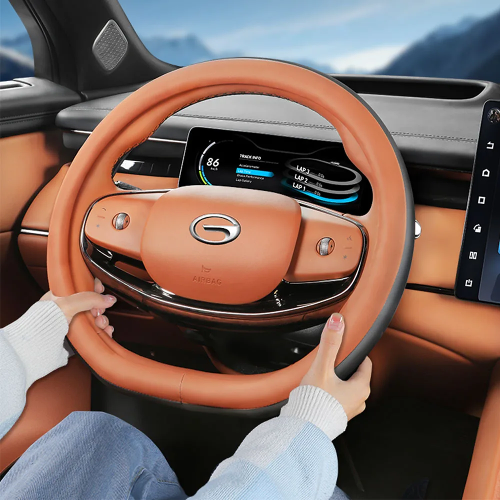 

Для GAC Trumpchi S7 2025 2026, силиконовый чехол на руль, аксессуары для модификации автомобиля, четырехсезонный универсальный чехол на ручку