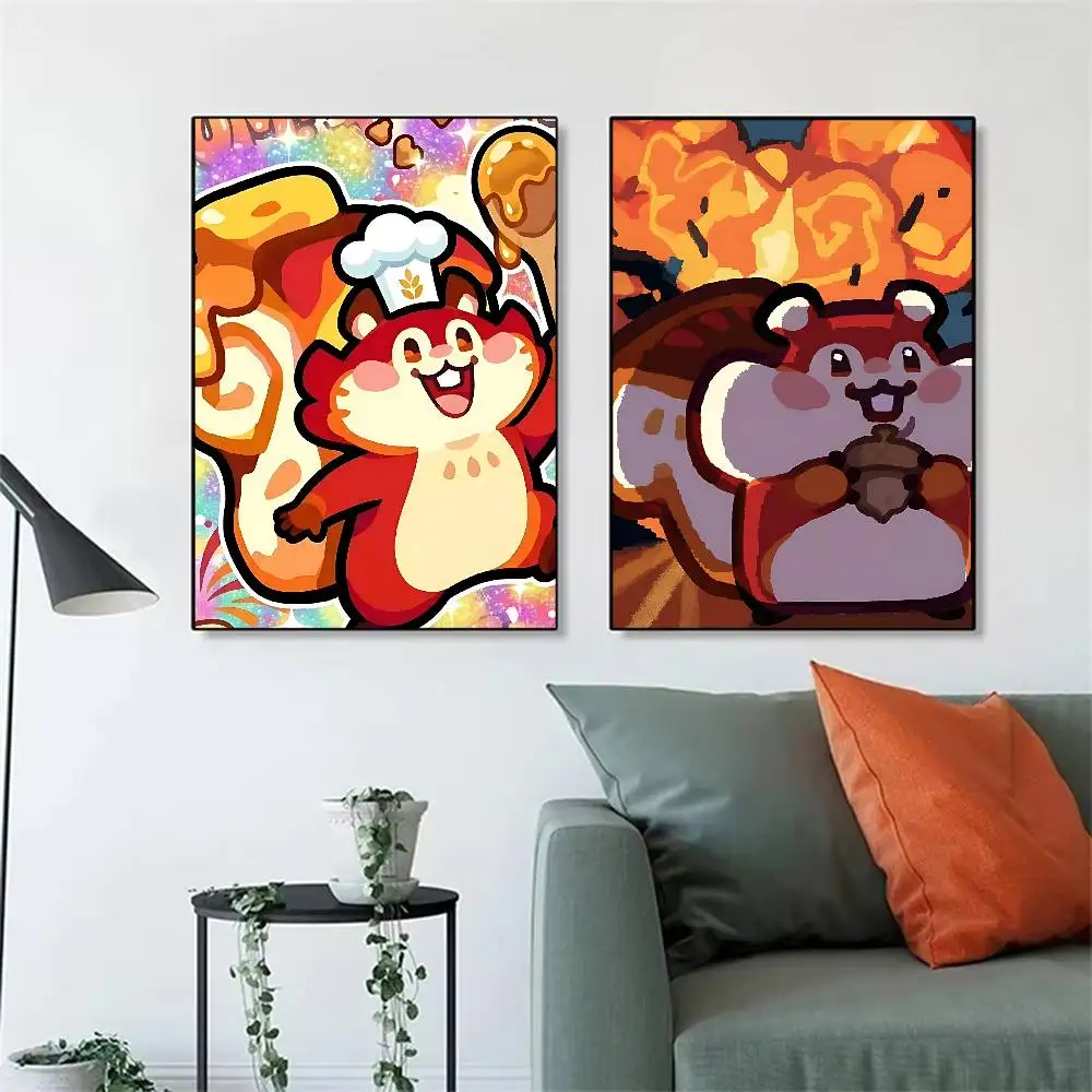 FOR Tatari Clash of Critters Posters and Prints Printing Modern Wall Art Picture for Living Room Home Decor Gifts