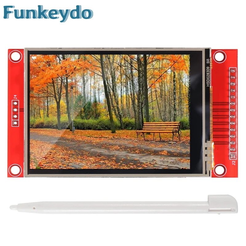 2.8 inch TFT SPI Touchscreen LCD Display ILI9341 Driver 320x240 Pixel TFT LCD Module Shield 5V/3.3V Compatible with Arduino IDE
