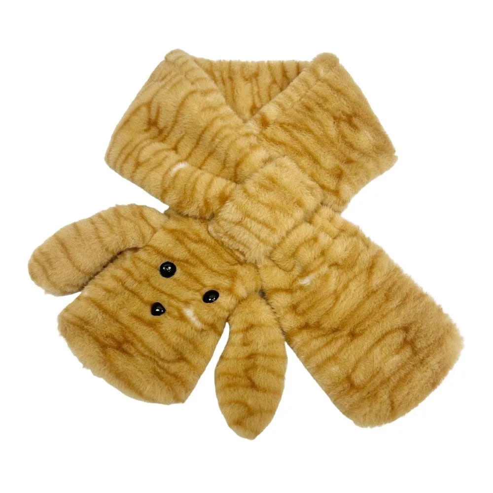 لطيف الكرتون الحيوان الجلد قبعة الدفء حماية الرقبة النمر شريط وشاح حماية الأذن الدب الأذن فيشر قبعة الخريف الشتاء