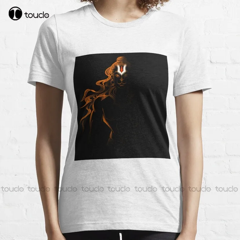 Lord Hanuman Digital Artwork Creation Hanuman Jayanti Special Classic T-Shirt Cotton Outdoor Simple Vintag Casual Tee Shirts New