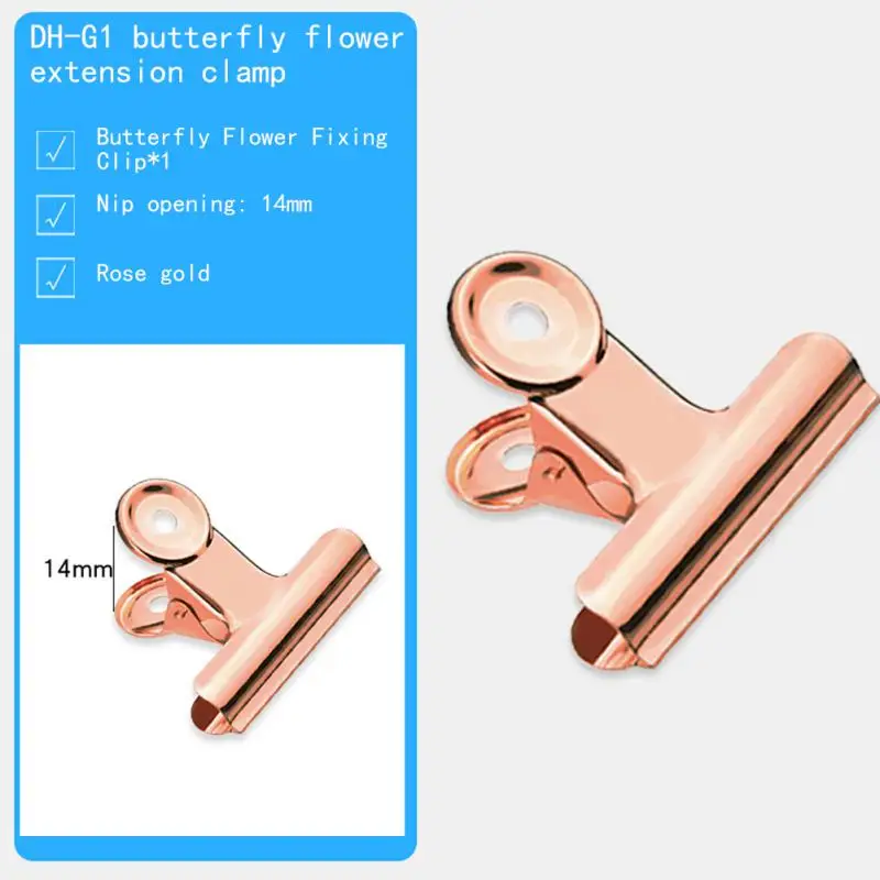 Kitchen Food Sealing Bag Clips Stainless Steel Letter Paper Photo File Clamps School Office Calendar Binder Clip