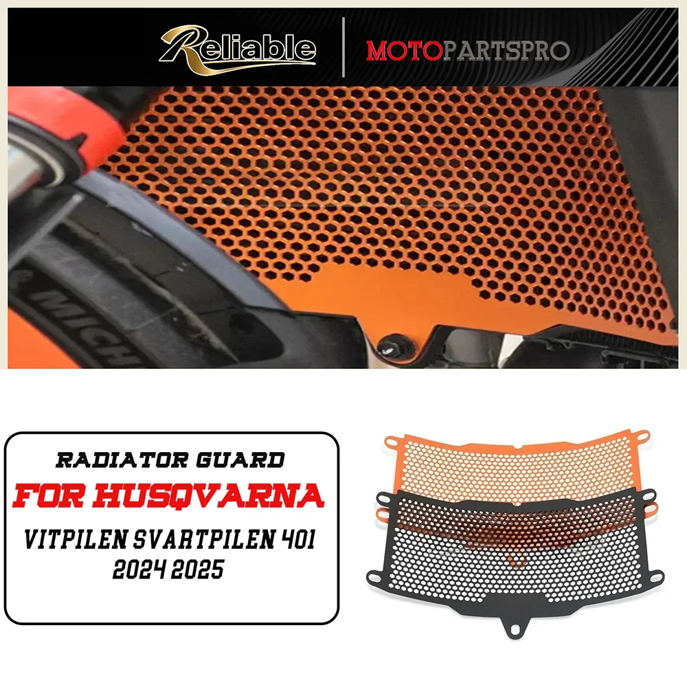 

For Husqvarna Vitpilen Svartpilen 401 2024 2025 Motorcycle Accessories Radiator Guard Grille Cover Protector Protective Grill