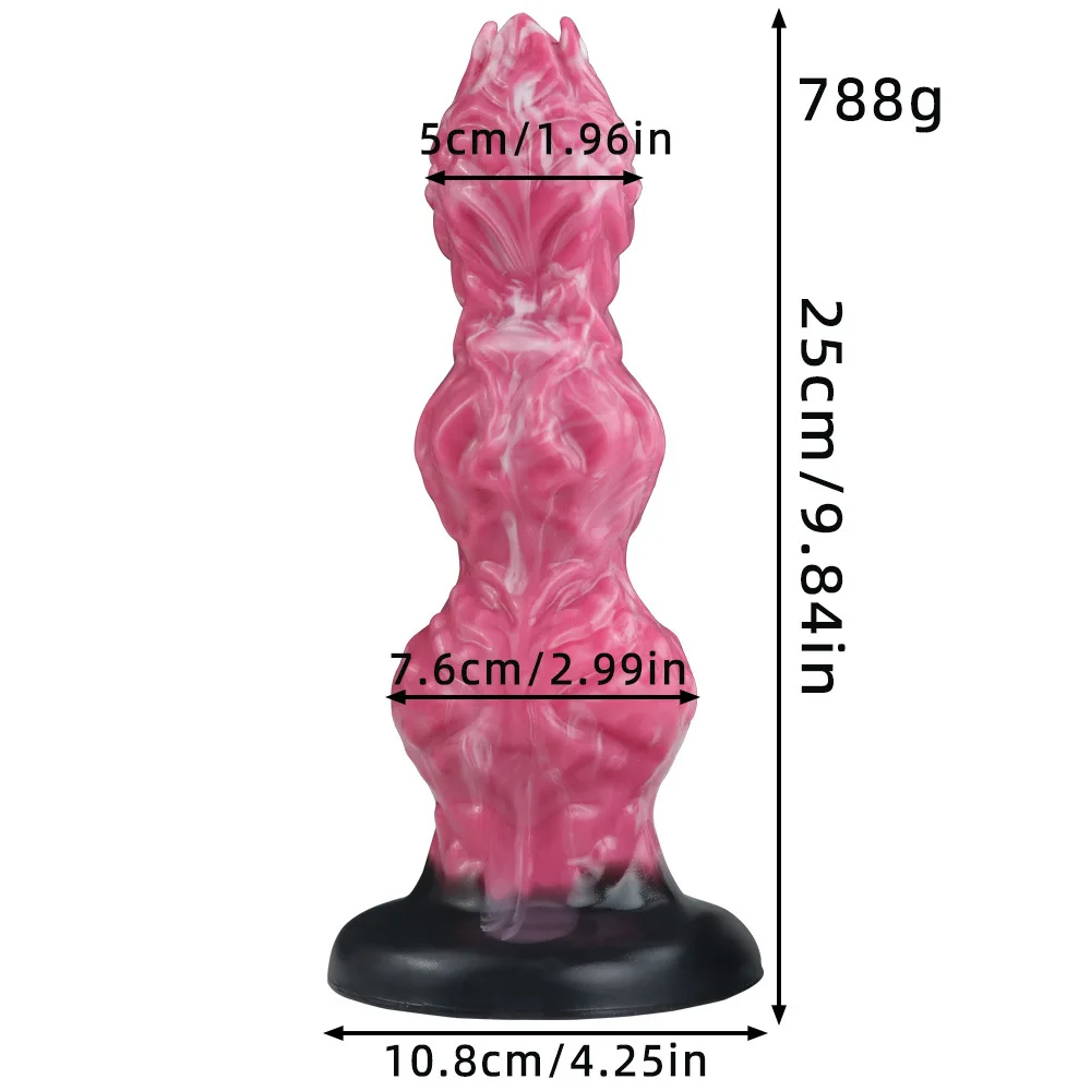 Shaped Dildo Manual Water Spray Soft Silicone Dildo Anal Plug Adult Toy for Women Fantasy Animal Design SM Intimate Accessory