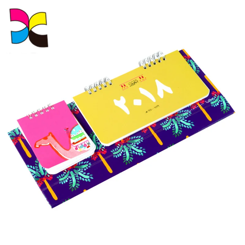 

customized Custom Wholesale Printing empty advent christmas calendars Perpetual Daily Calendar With Notepad