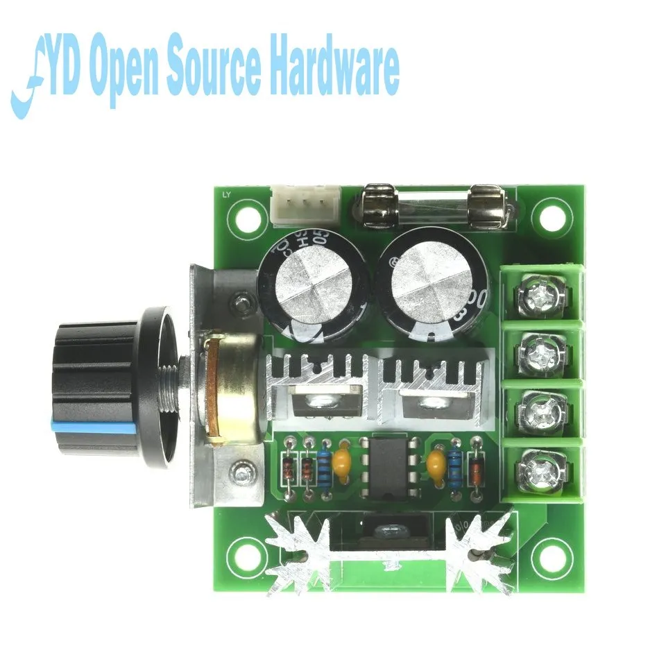 DC 12V 24V 30V 40V 13KHZ Auto PWM DC Regulator Regulator prędkości przełącznik regulatora prędkości 10A 50V 1000uF