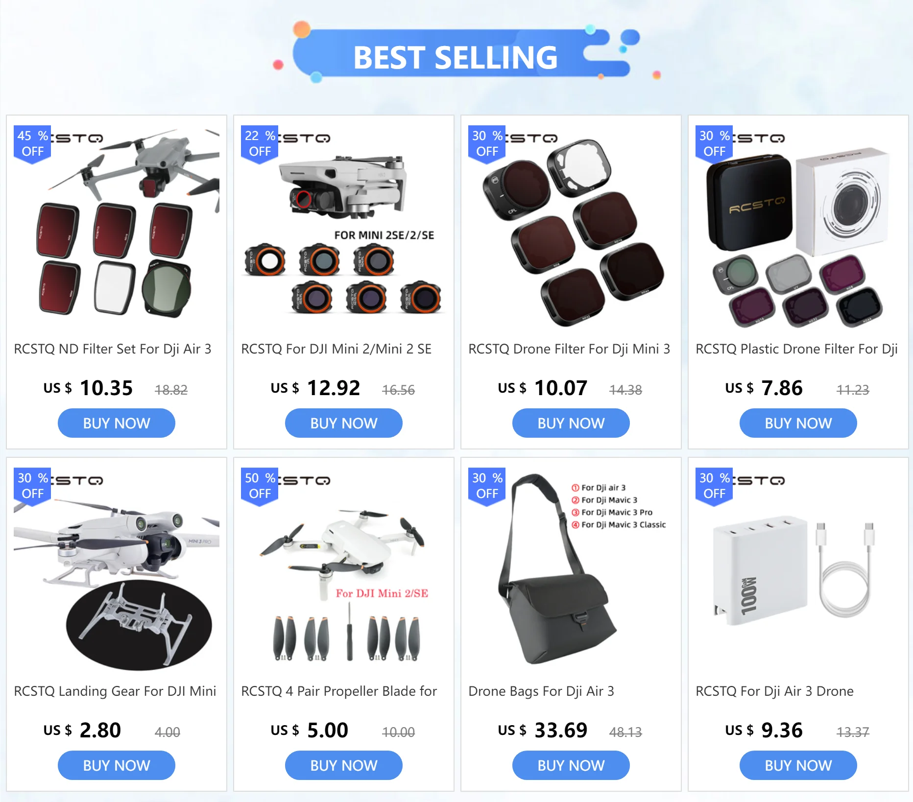 RCSTQ Propellergurt für DJI Air 3S Drohnen Propellerhalter PU-Leder Schutz Buncher Feste Halterung für Air3 Drohnenzubehör – Detail 1