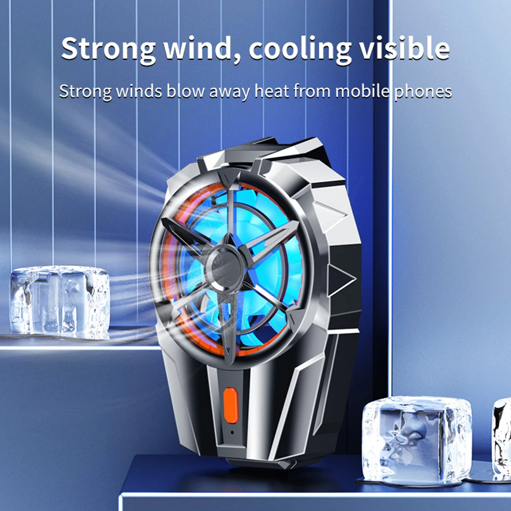 

Lightweight Mini Phone Cooler Abs Material Super Silent Durable Cooling Fan For Smartphone Cellphone Portable Heat Radiator