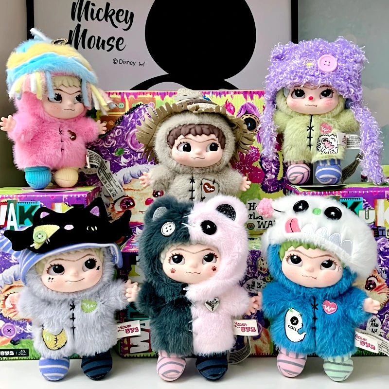 

New Wakuku 4th The Handicraft World Of WAKUKU Series Blind Box 17cm Vinyl Face Doll Mystery Box Pendant Keychain Collection Gift