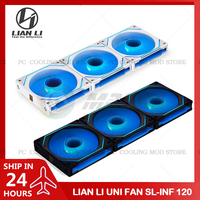 LIAN LI UNI FAN SL-INF 120 Infinity Mirror Fan RGB Case Radiator Cooler Gen.3 40 Leds L-Connect 3 120MM 140MM ARGB 5V 1/3Pcs