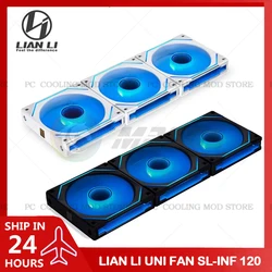 LIAN LI UNI FAN SL-INF 120 Infinity Mirror Fan RGB Case radiatore Cooler Gen.3 40 leds L-Connect 3 120MM 140MM ARGB 5V 1/3 pz