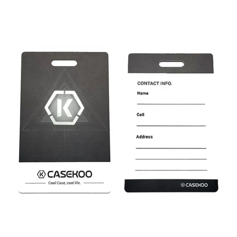 

Custom Printing PVC Matte Black Warranty Card With Anti-fake logo