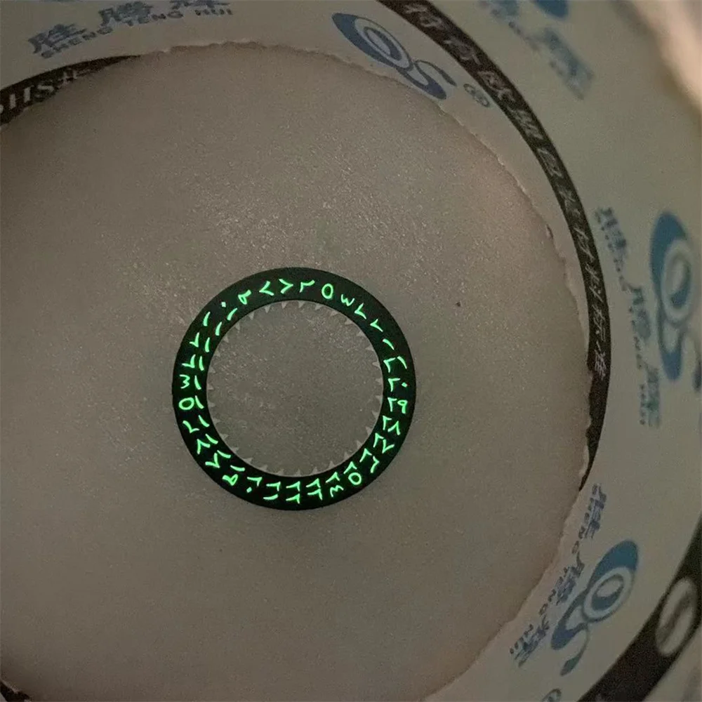 ปฏิทิน Disk สีเขียวส่องสว่างศิลปะคำตัวอักษรปฏิทินสำหรับ NH35/NH36/4R35/4R36นาฬิกาการปรับเปลี่ยนอุปกรณ์เสริม