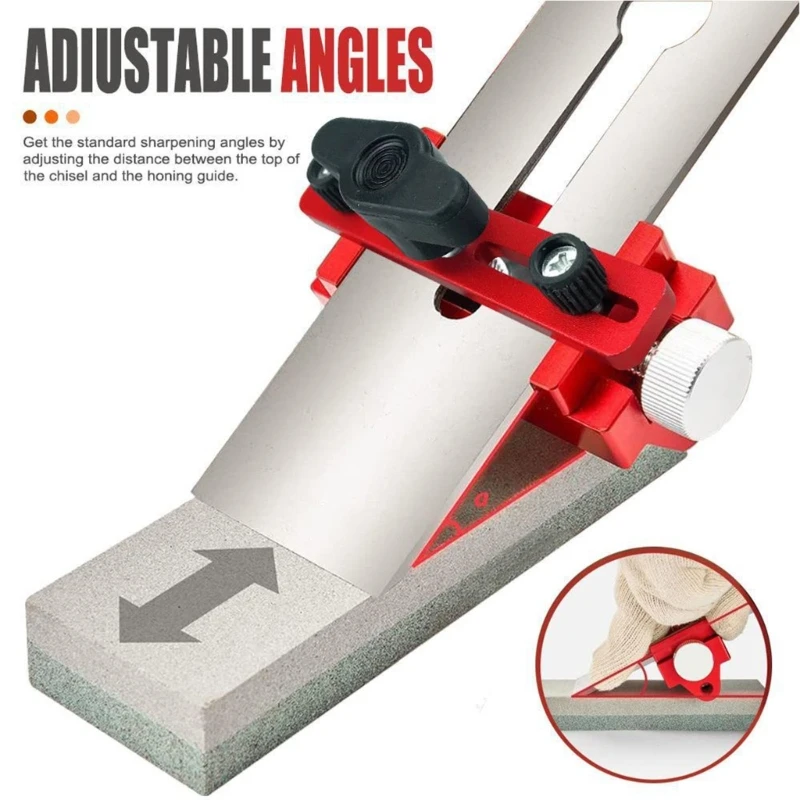 K1KA Support d'affûtage pour burins Lames de rabot Rouleau allongé à angle réglable