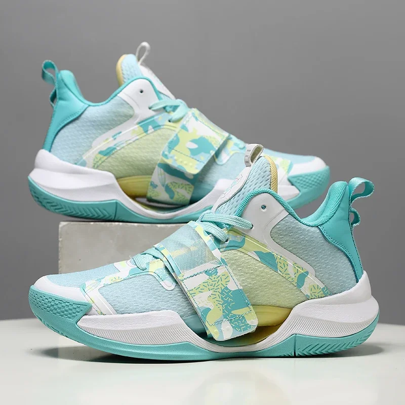 

Popular Gym Shoes For Men Wearable Outdoor Basketball Shoes Big Boy Anti-Slippery Basketball Boots Mens High Top Sneakers Women