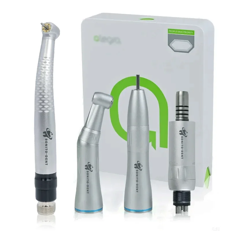 Den tal 5 Led Den tal student handpiece kits with high speed handpiece led and inner low speed handpiece set