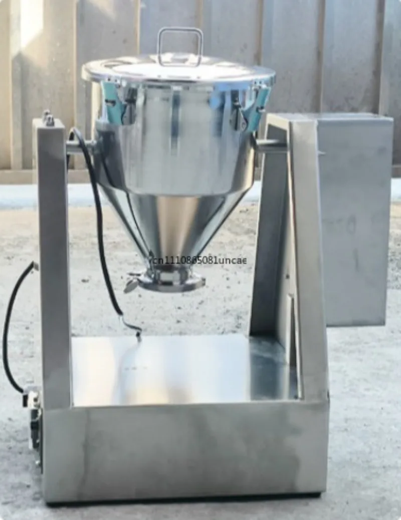 For Small Lab Powder Blending Machine Stainless Steel Silent Dual Motor Mixer for Medicine Chemical Seasoning Materials