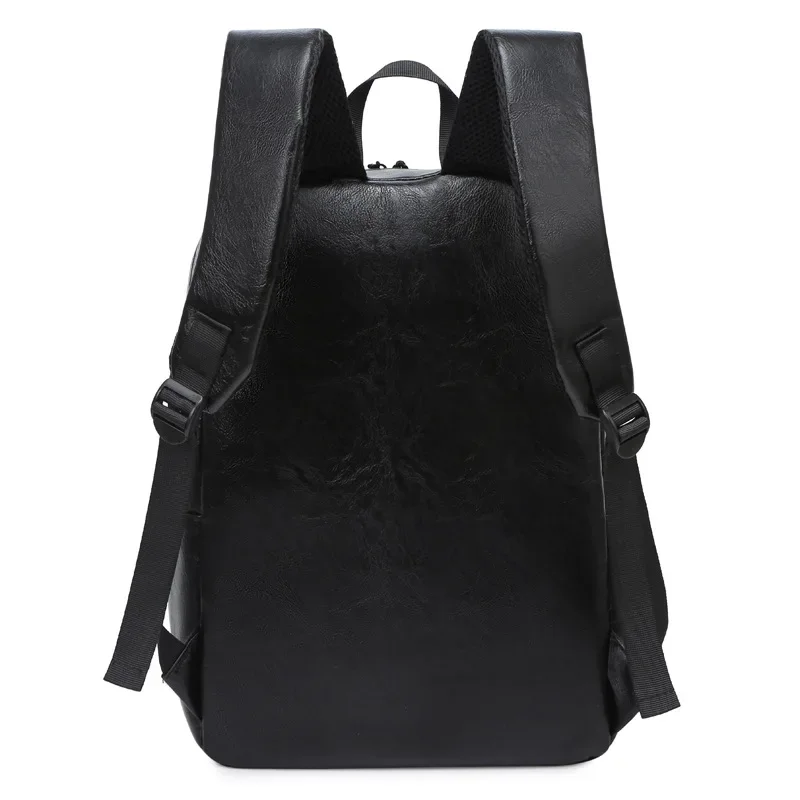 New Men's Business Travel Backpack Made of PU Fabric Waterproof 14 Inch Laptop Bag Fashionable Student Backpack Hot Sale