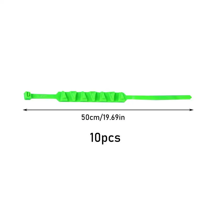 Sneeuwbandketting voor motorfiets 10X antislip kabelbinders Winterbandriemen Veiligheidskettingen voor rijden in de winter en modderige weg