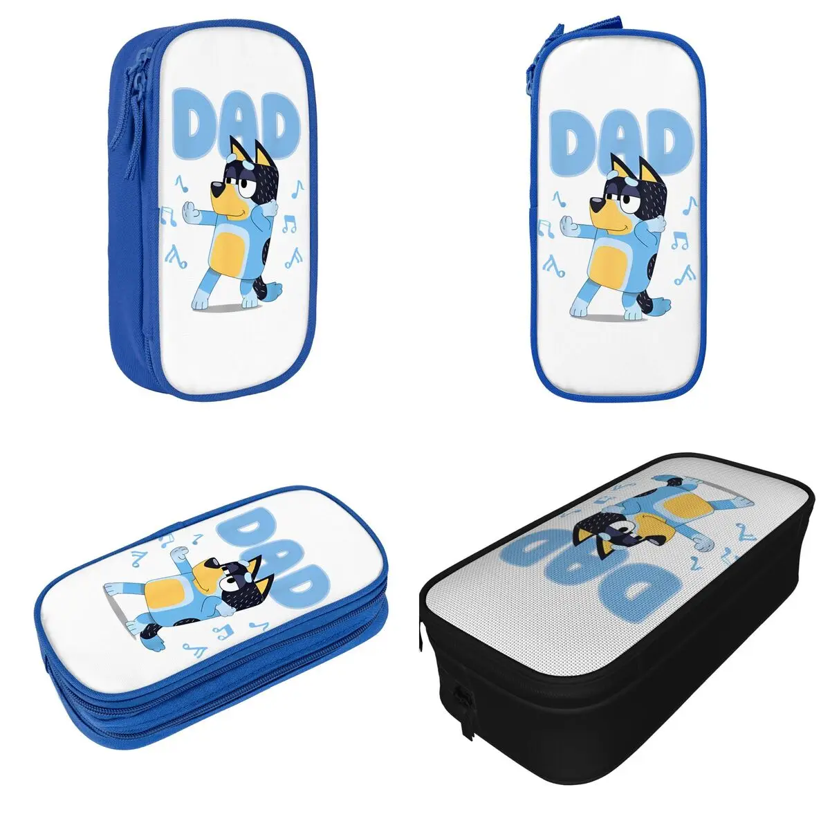 Cartoon B-Blueys Bandit-Chilli Pencil Cases Fun Pen Bag Student Big Capacity Students School Gift Pencil Box