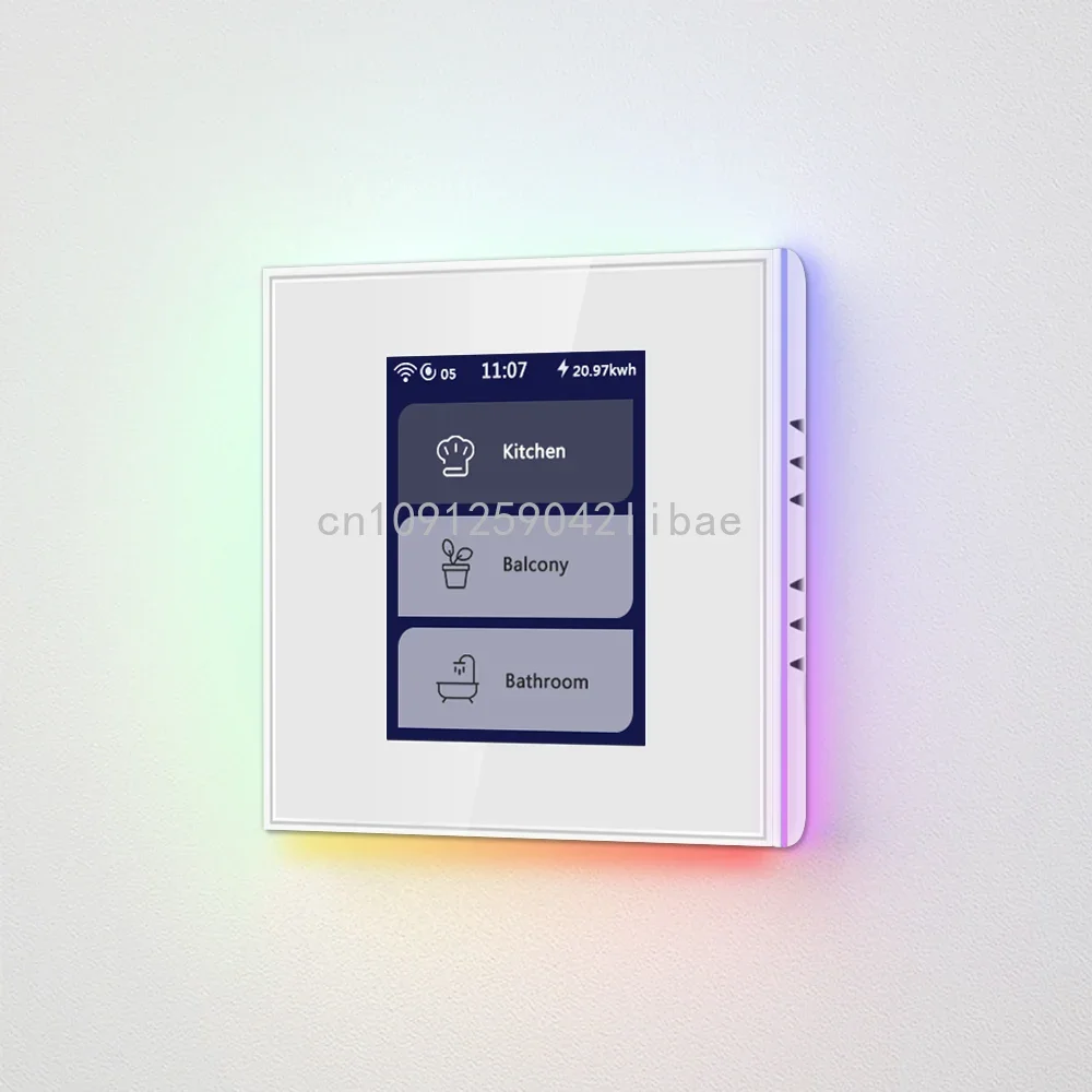 LANBON 2023 LCD 1 2 3 Gang Smart Switch for Smart Home Support Apple HomeKit and Smart Life by WiFi Mesh L8 Series