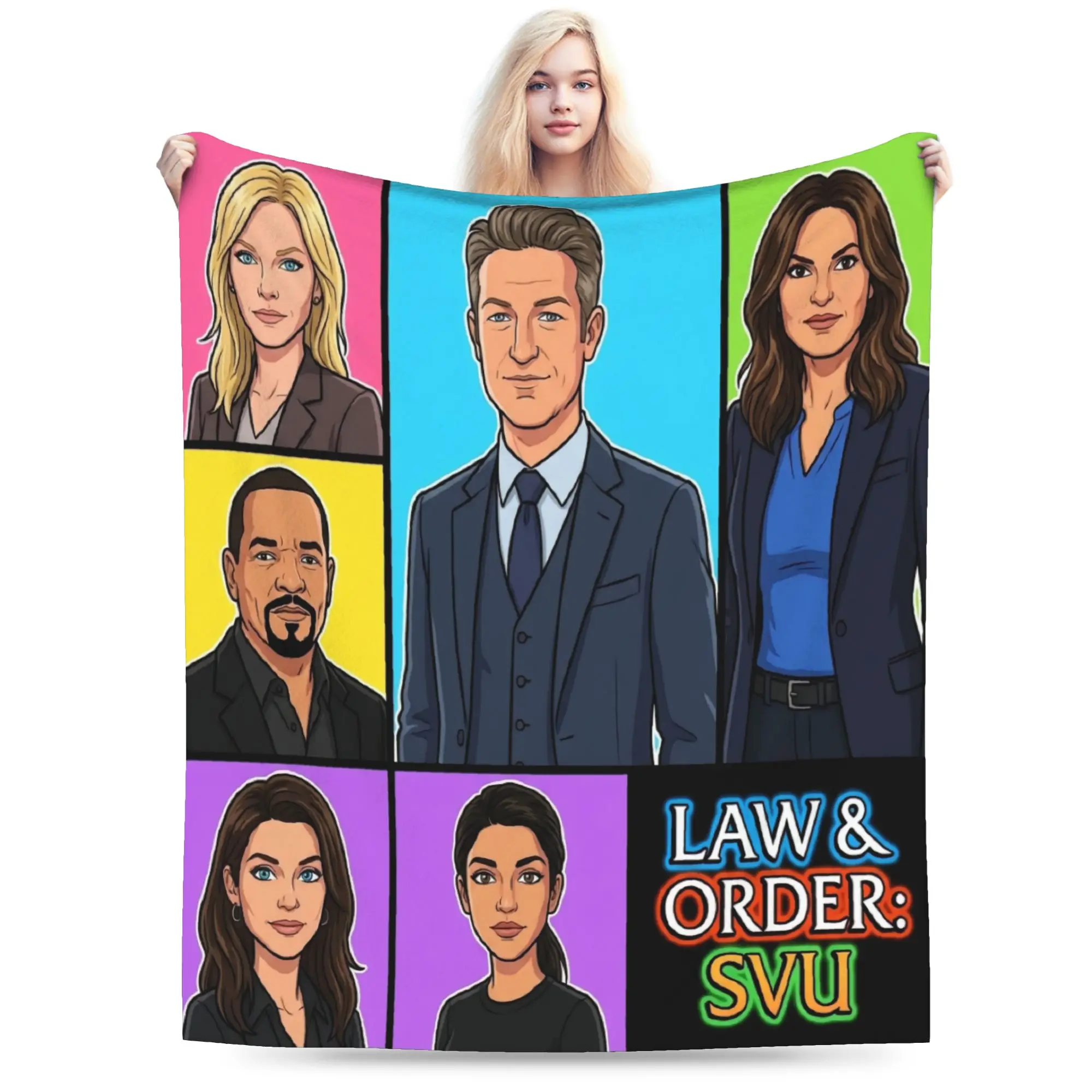 Law Order SVU Plush Blanket Boy Girl  Flannel Throw Blanket For Bedroom Warm Design Quality Bedspread Birthday Gift