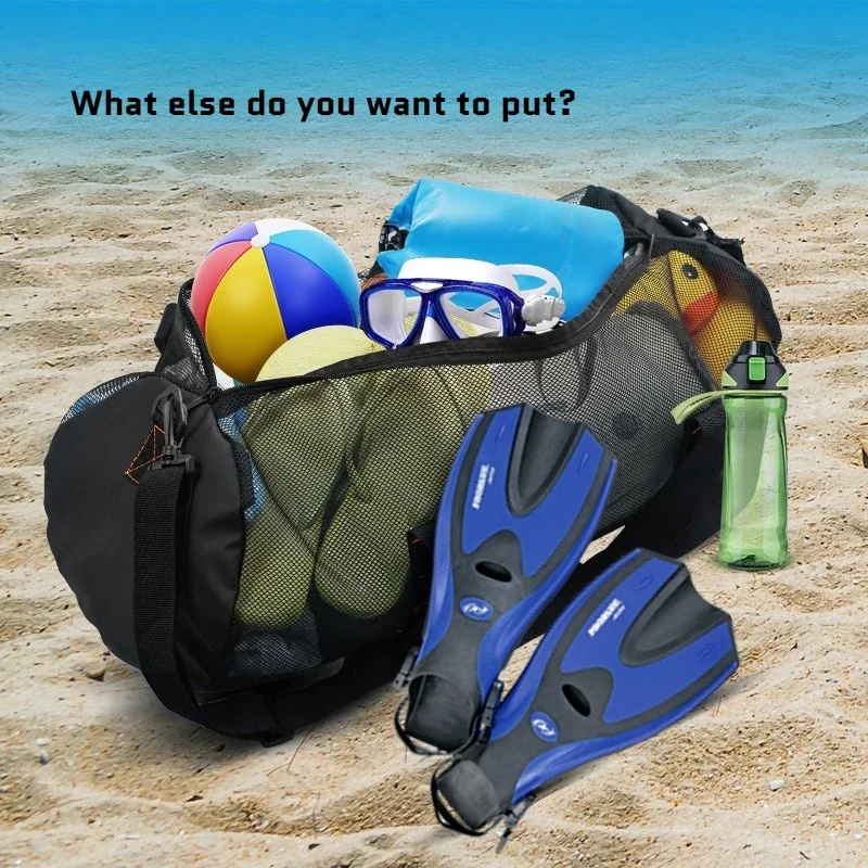 2026 Large Capacity Mesh Diving Bag, Waterproof Snorkeling Gear Bag for Swimming Beach Water Sports