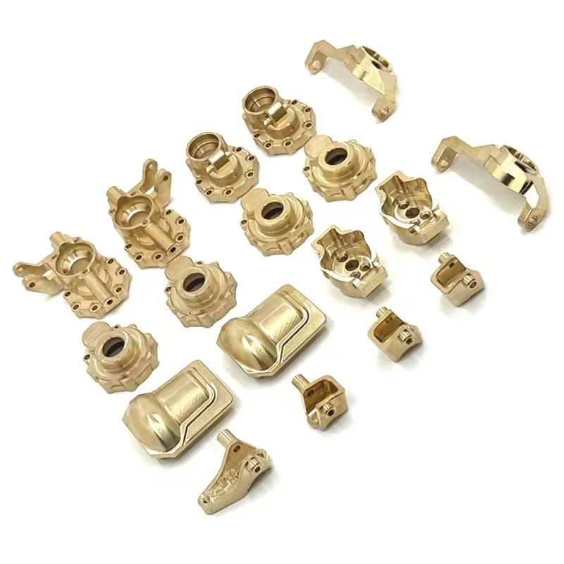 

Brass Portal Axle Gear Housing Brass Counterweight For Wltoys 104006 104010 104020 104026 1/10 RC Car Upgrade Parts Accessories