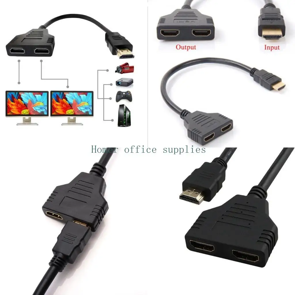 

K43B HDMi-совместимый Y-разветвитель 1080P, переходной кабель «папа-мама» 0, для 3 м/11