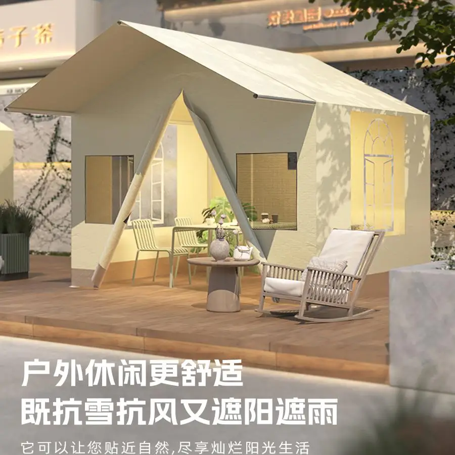 Outdoor setting activity yurt tent agritainment food and beverage camping spire sunshade food stall restaurant stall constructio