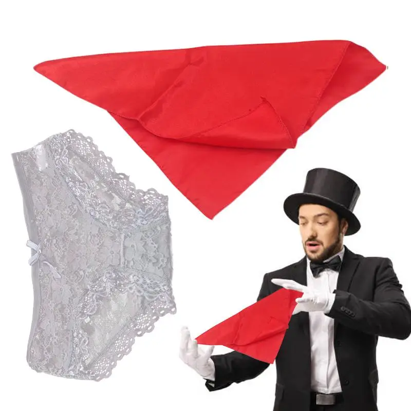 

Magic Tricks for Adults Creative Scarf Underwear Stage Prop Magician Kit Innovative Comedy Stage Scarves Magician Accessories