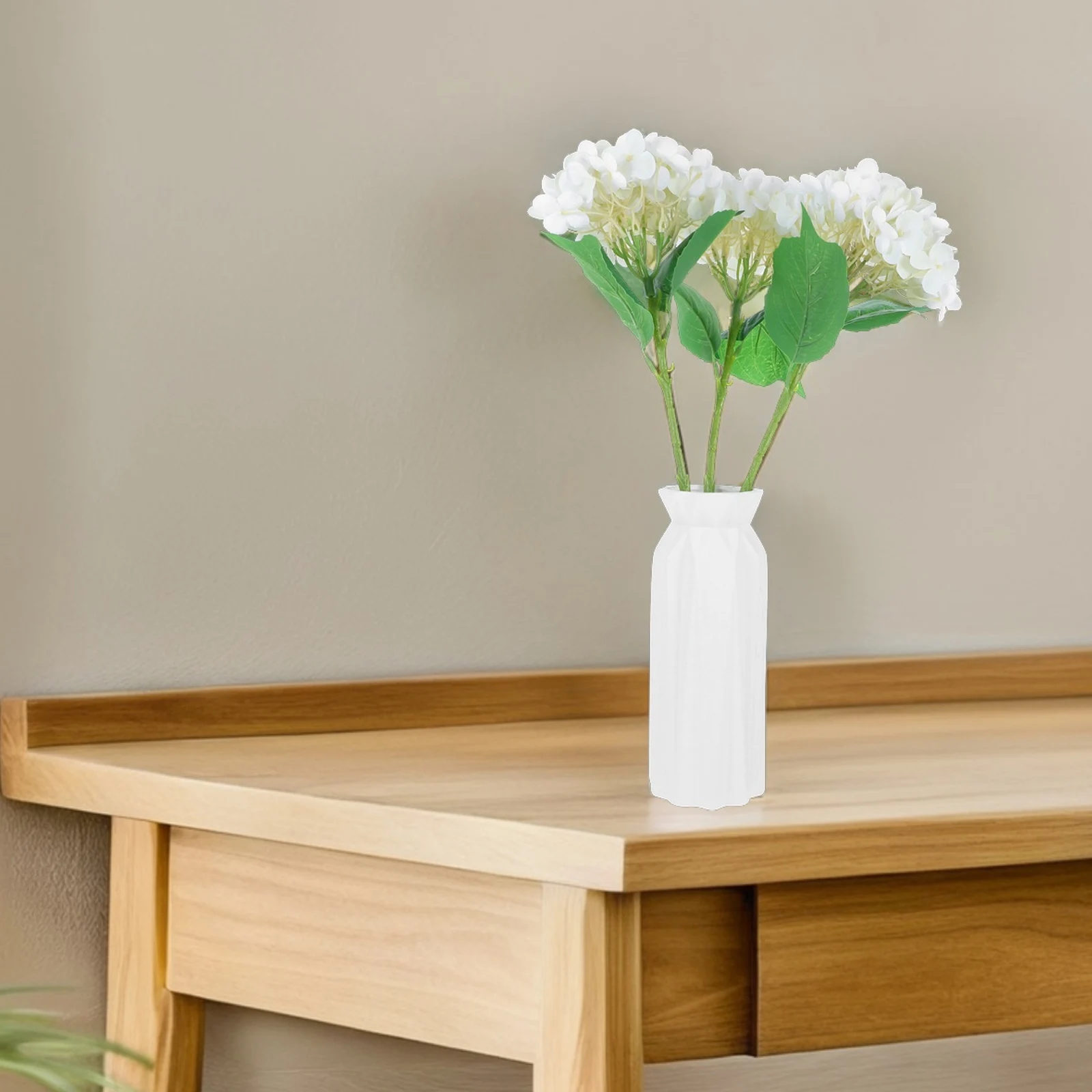 

3 Pcs Artificial Hydrangea Silk Flowers for Indoor Decor Dining Table Wedding Party Decoration Fake Flower Arrangement