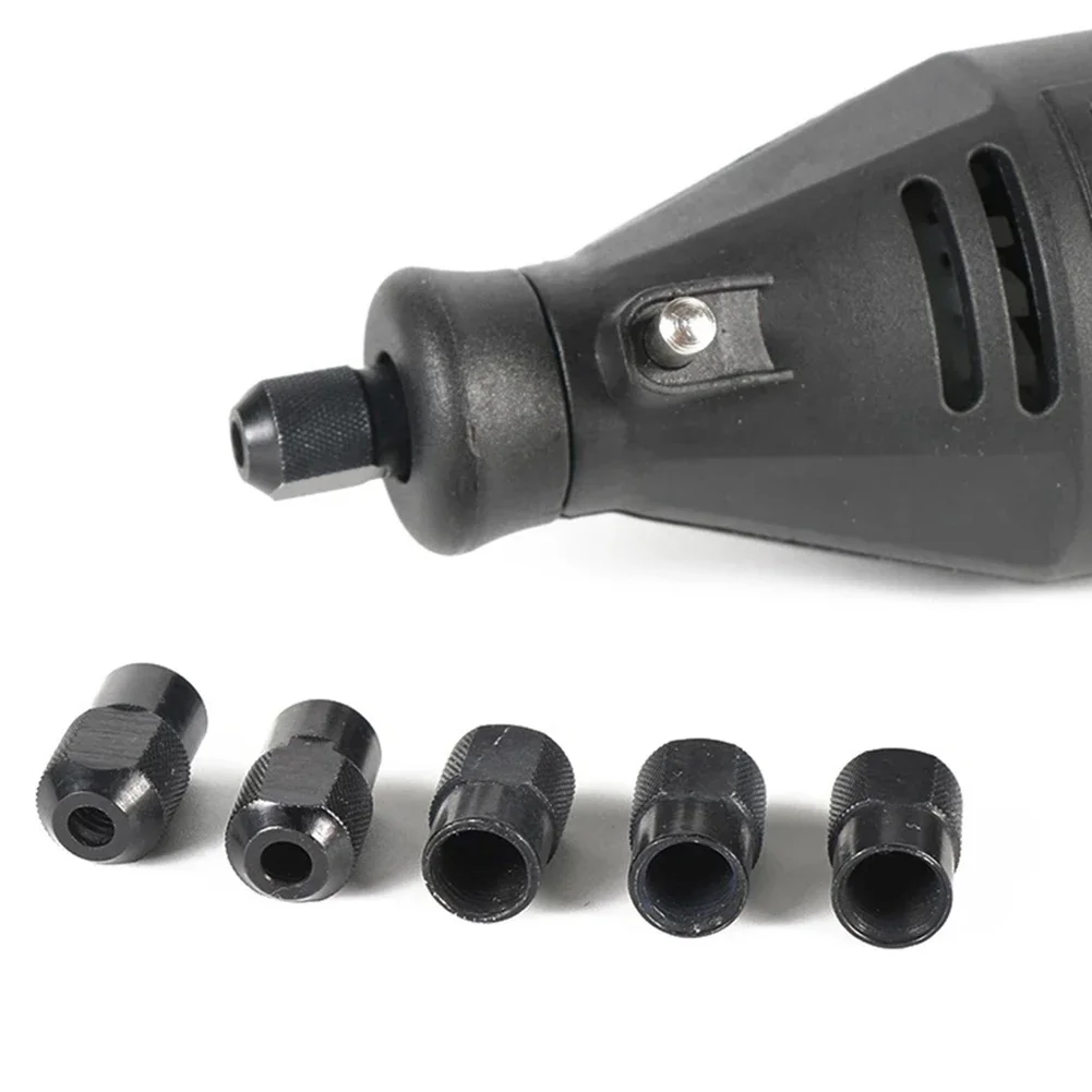 6pcs M8×0.75mm Mini Drill Chuck Zinc Alloy Chuck Nut For Rotary Tool Power Tools Engraver Accessories