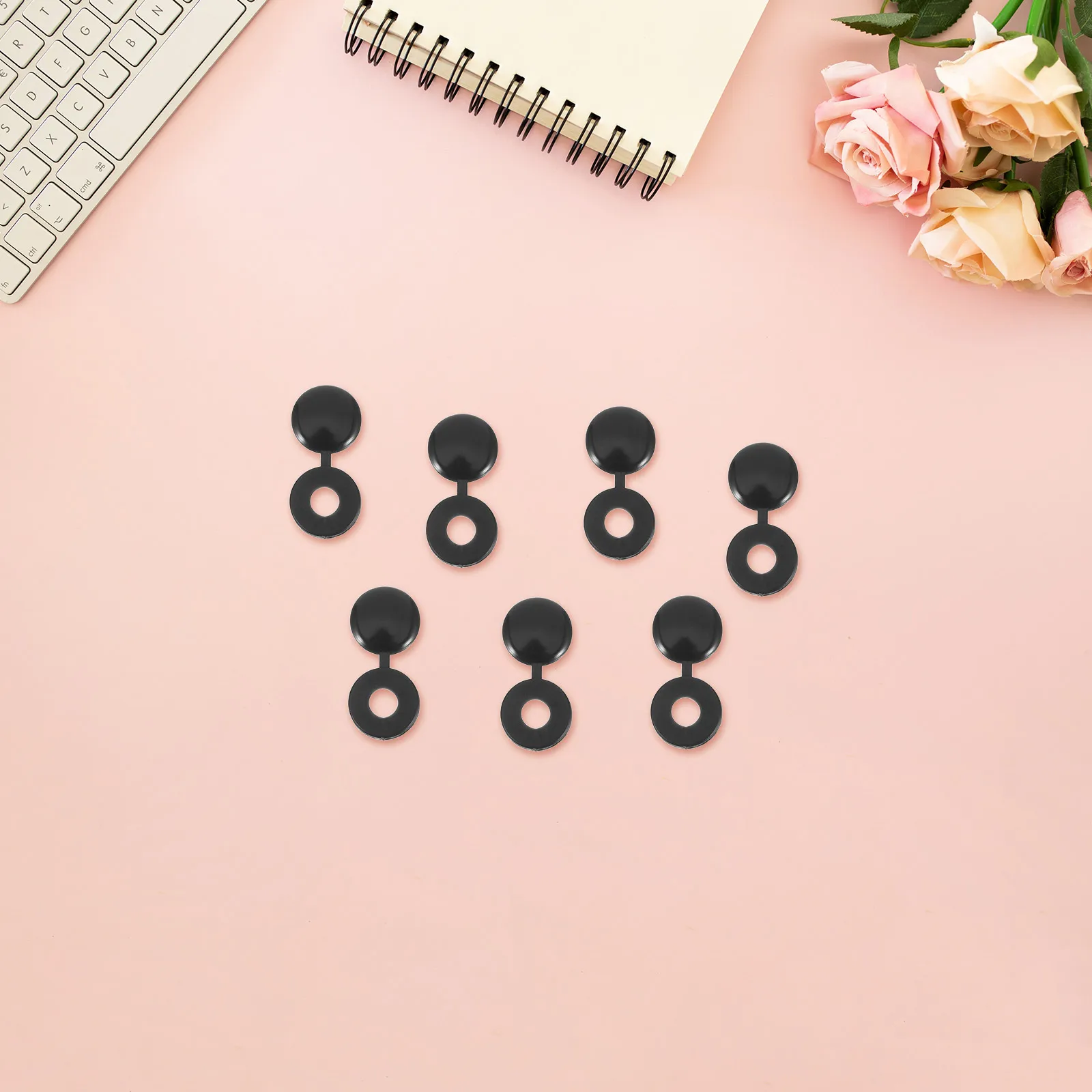 

200pcs Screw Hole Covers Plastic Caps For 5.3Mm Holes Decorative Furniture Repair Fastener Ends Wardrobe Cabinet Cupboard