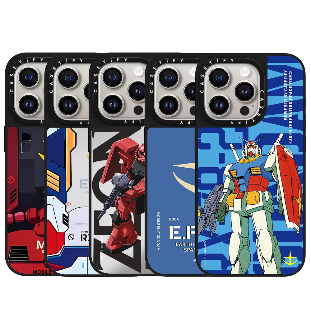 

CASETiFY Co-brand Gundam Mech Warrior Cartoon Series Magnetic Case for iPhone 17 16 15 14 13 Pro Max Air Plus protect Cover