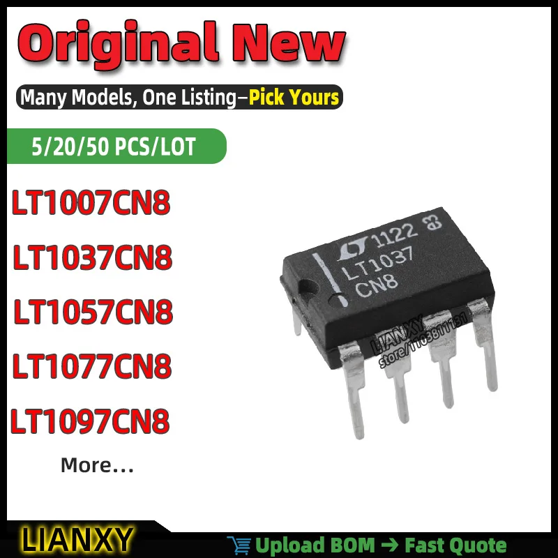 LT1097CN8 LT1057CN8 LT1007CN8 LT1037CN8 LT1077CN8 DIP-8 OPERATIONAL AMPLIFIER New Original
