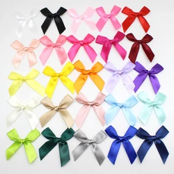 50pcs/lot 50*50mm Satin Ribbon Bows Decoration Packages Gift Wrapping Bowknot Flower Bows For Craft Wedding Bow