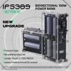 UPS 고속 충전 투명 배터리 보조베터리 케이스, 양방향 80000mah, 1.54 인치 IPS 스크린, 용접 없음, 16 셀, 340W, 21700 18650 1