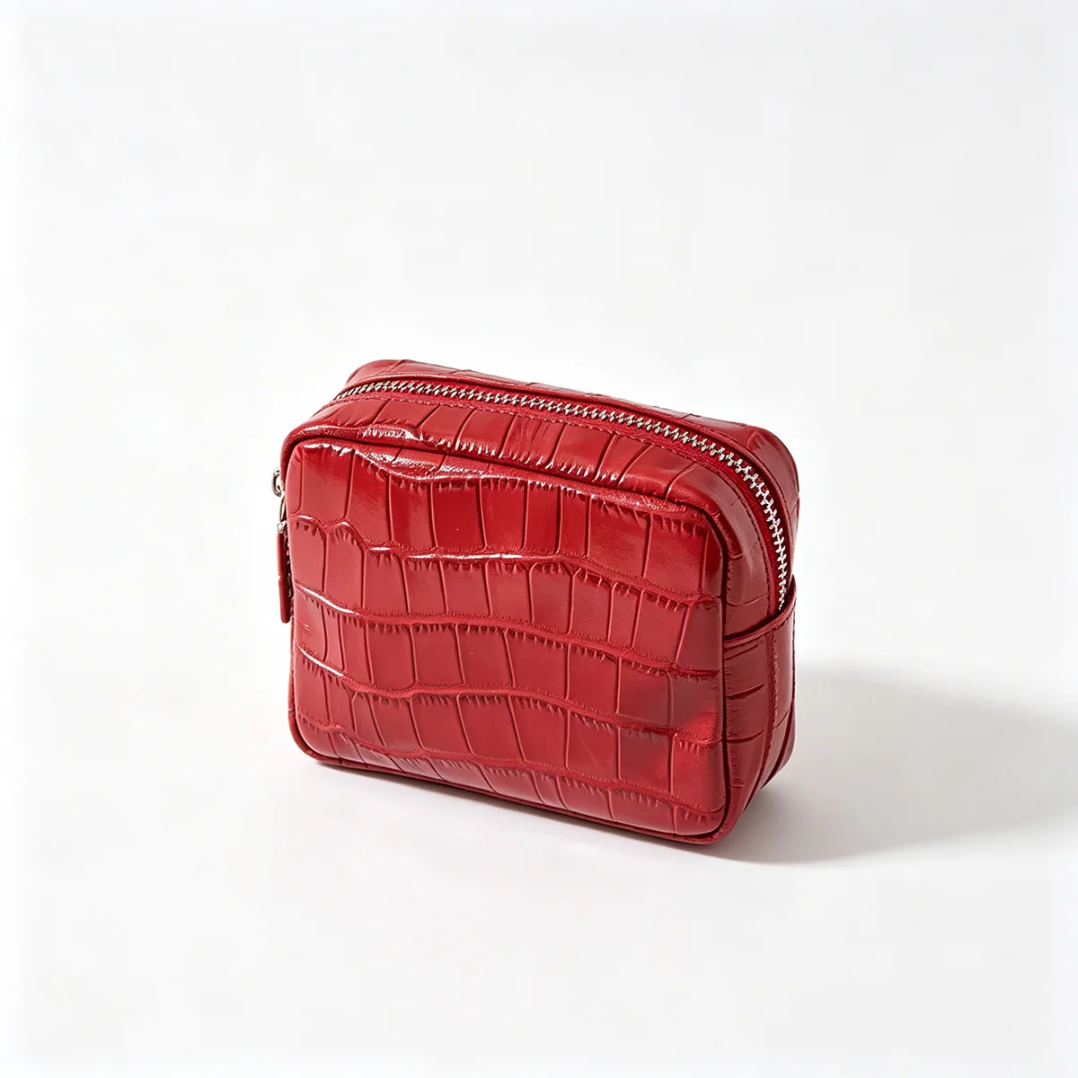 Echtes Leder mit Krokodilprägung Damen-Münzbörse Lippenstifthalter Kopfhörer-Schlüssel-Organizer Clutch Ausweiskartenetui Kosmetiktasche – Detail 14