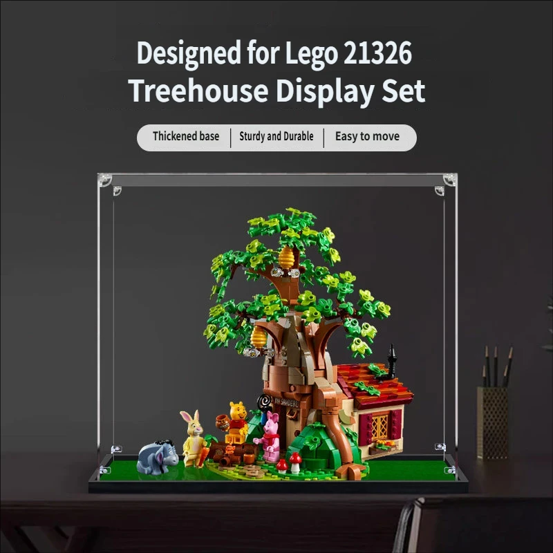 

Acrylic Display Case for Lego 21326 Treehouse Building Set,Clear Display Case, Dust-Proof Display Box(Only Display Case)
