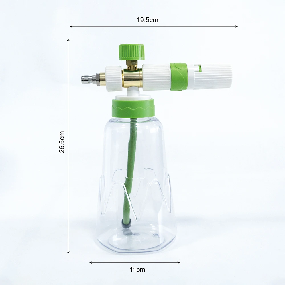 Car Wash Foam Cannon 1000ml Snow Foam Lance  Pressure Wash Foam Cleanding 1/4 Inch Quick Connect Foam Generator Car Washing Part