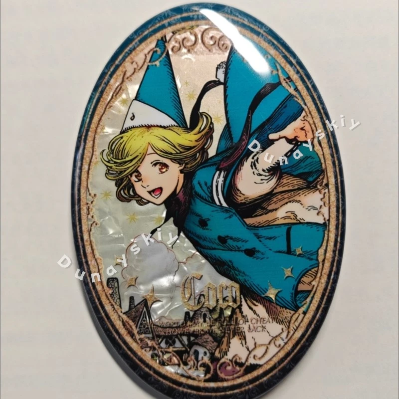 Witch Hat Atelier Tongari Boushi Atelier Qifuri Cocoa Oval Double Flash Badge Oval Shape Tinplate Button Pin Clear Cosplay Gift view 6
