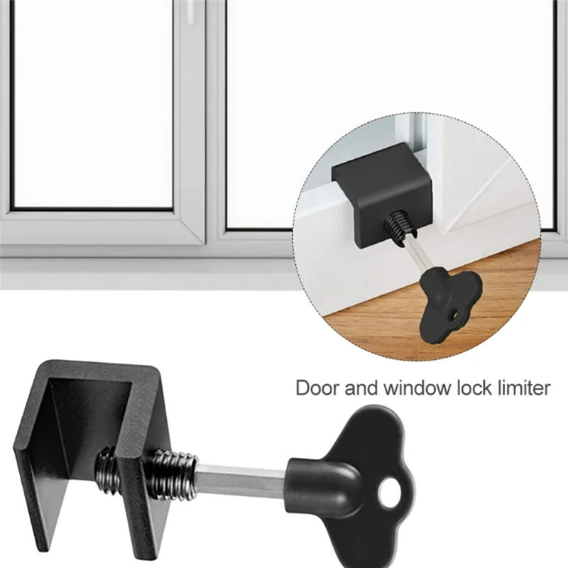 

20Pcs Single Hole Door Locks Sliding Door Lock Window Safety Lock Windows Restrictor Stopper Anti-Theft Cabinet Locks Durable-A2