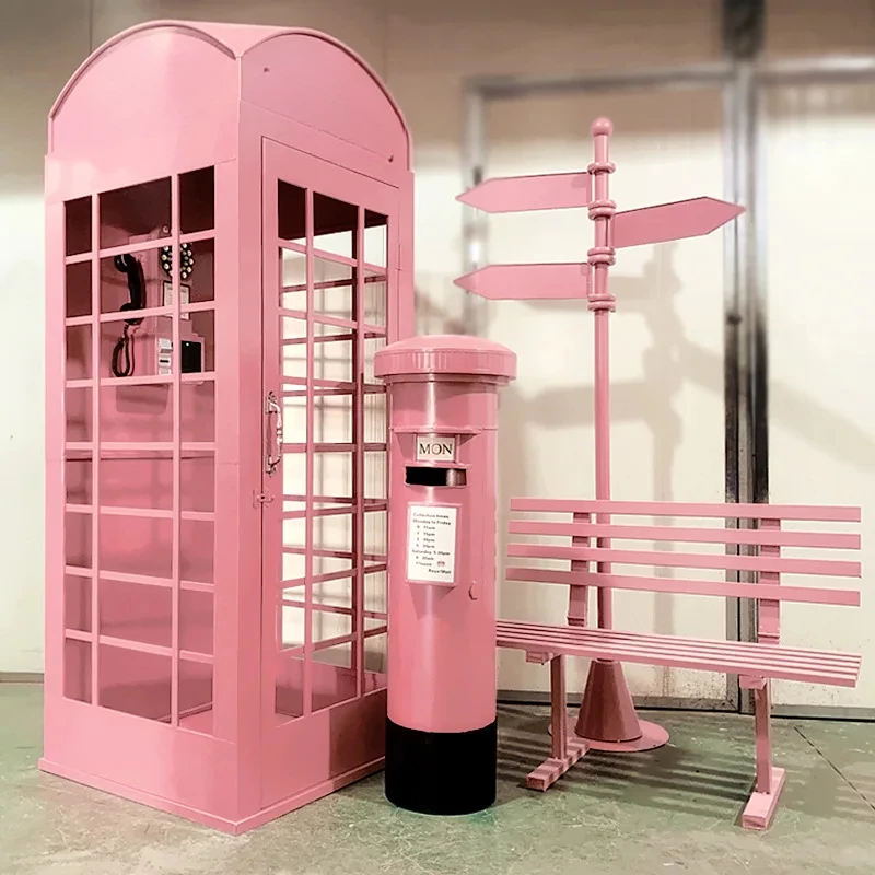 Telephone Booth London Retro  Earphone Booth Handmade Craft For Wedding Party Use