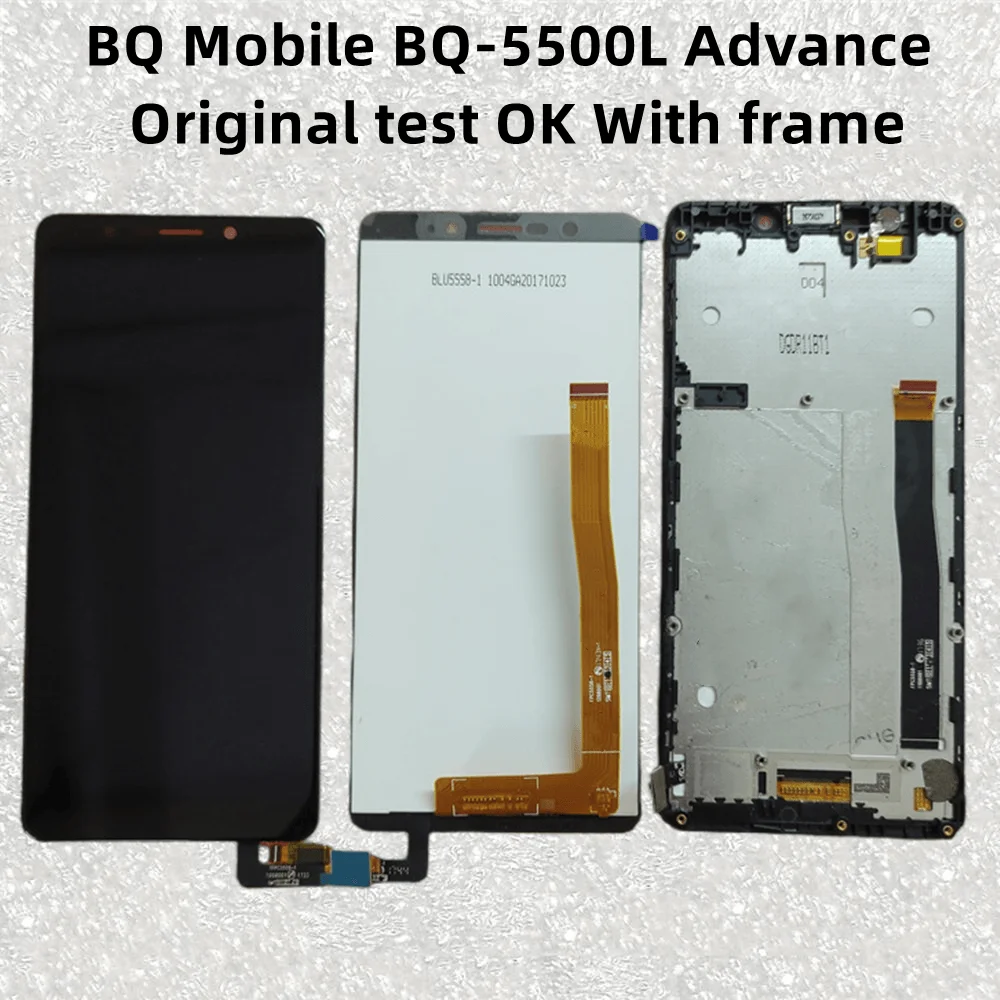 Модуль сенсорного экрана Pop для BQ Mobile BQ-5500L Advance, ЖК-дисплей, внутренний и внешний, с рамкой