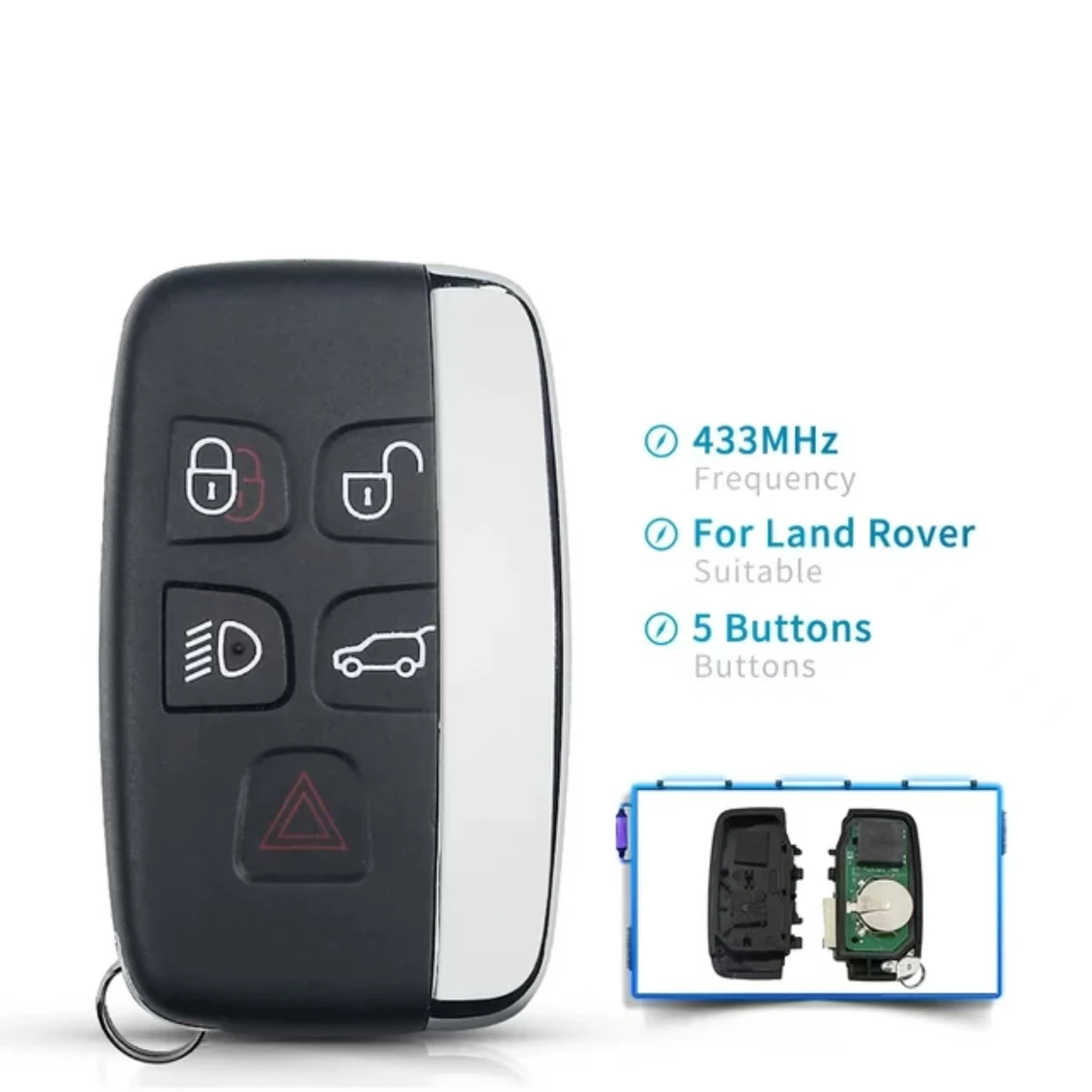 jingxinKOBJTF10A Remote Key Fob 315/433MHz for Jaguar XE XF XJ XL F-Type F-Pace for Land Rover LR2 LR4 Range Rover Evoque Sport